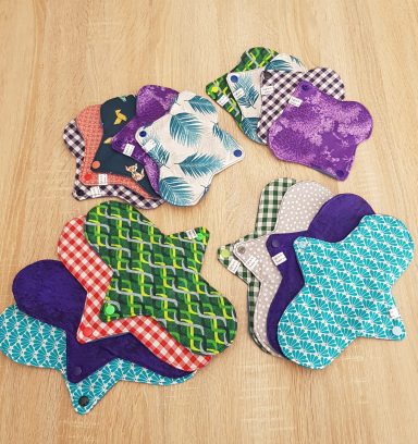 serviettes hygiéniques lavables