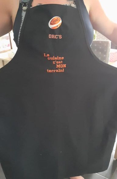 tablier de cuisine "rugby"